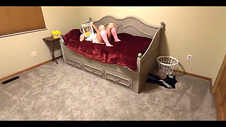 Stepdaughter Can't Sleep and Visits Her Stepdaddy in Bed