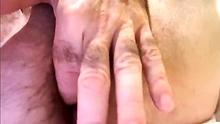 Hairy Bear Jerks Off in a Hotel Room and Cums Hard