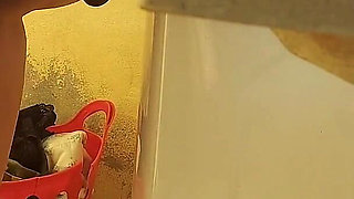 Married Housewife Pays Washing Machine Technician with Her Pussy