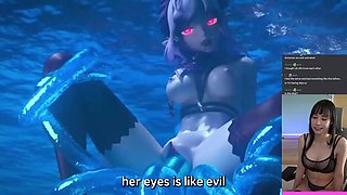 ZZZ Vivian tentacle breeding underwater - anime porn
