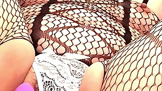 Voluptuous Masochist Mature Woman (ayaya) in Her Fifties Indulges in Pleasure in Bodystockings with No Practicality