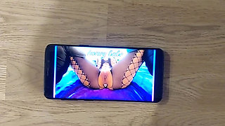 Cumtribute for sweet-honey-babe the hottest queefing slut