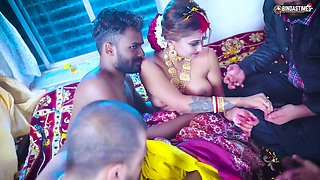 Gangbang Suhagarat - Besi Indian Wife Very 1st Suhagarat with Four Husband ( Full Movie )