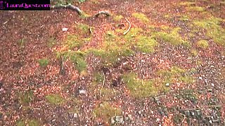 Laura Quest Public Outdoor Blowjob Adventure - Amateur Romanian Couple Fucking in Mountain Vlog