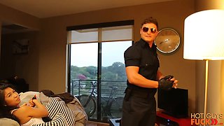 Masculine stripper rob burry fucks maya kim