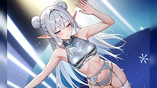 Silver Ice Elf Crystal Palace Dance - Sexy AI Babes