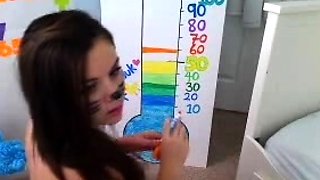 Cute blonde amateur webcam teen masturbating