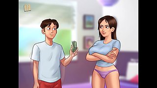Steamy visual novel featuring a hot brunette with big tits game walkthrough