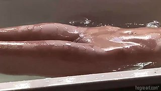 Blonde Yanna's Steamy Shower