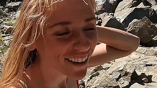 I Swallowed His Cum in Public After Getting Fucked on the Beach