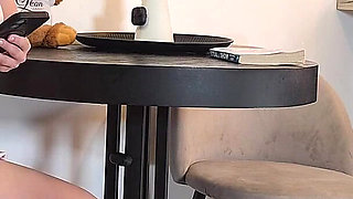 Cum Play After Slow Teasing and Edging Handjob in a Short Uniform Miniskirt to Get More Precum Before the Big Cum Load Release