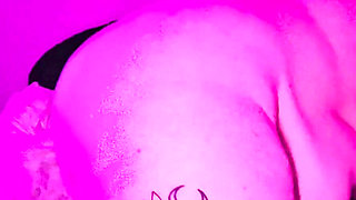 BBW Spreads Her Pussy for Her Machine