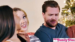 Christmas sex with seductive Hime Marie and Kyle Mason from My Family Pies