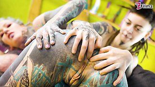 Ass to mouth sex with cunning Anuskatzz and Lily Lu from Dirty Dreaz