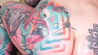 BBC Fucks Me Hard and Cums All Over My Ganesh Tattoo