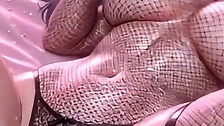 Hinata Hyuga Lewd Fishnet Bodysuit - Oiled Tit Play, Moaning & Wet Body Tease