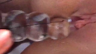 Rebecca Volpetti sheer pantyhose dildo fuck