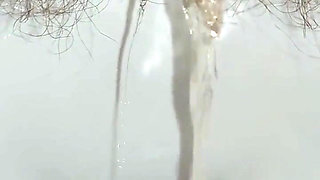 Woman Pissing in the Toilet, Golden Shower, Hairy Pussy Pee