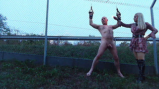 Mistress, Wax Your Nipples on the Highway Fence!