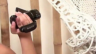 Ebony Babe From France Got to Play with Her Toy in Lesbian Session