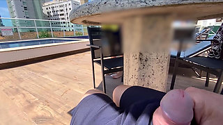 Booty MILF Helps Me Cum at the Public Pool