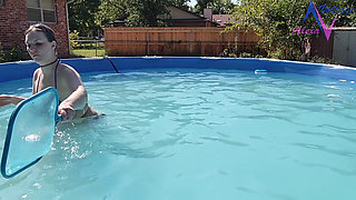 Cleaning My Pool in a Bikini