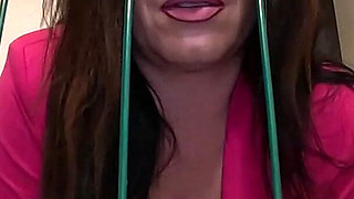 Spit & Domination in the Cage - Red Lingerie, Belt Play & Dirty POV Control 328