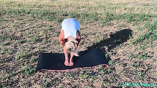 Stretching in the Sunset