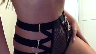 Big boobs webcam slut toys her asshole
