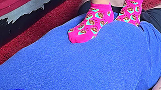 Full Body Trampling in Pink Socks, Femdom Jozi Trample