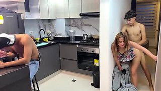 Stepmom Big Tits Latina MILF Fucks Stepson In Bed Homemade Taboo Sex