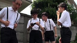 Wild Group Sex With A Busty Brunette