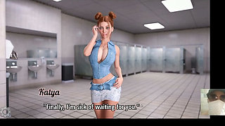 Hot College Girl Wants to Fuck in Public Bathroom and We Got Caught!