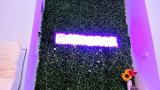 Blonde tight pussy babe solo toy fun in glamour masturbation