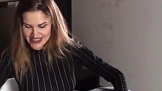 Hot Threesome Library Tease with Exposed Cock and Ass