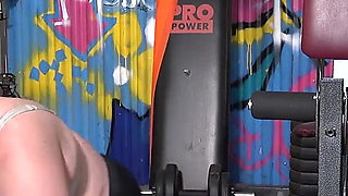 Auntjudys - Hairy Mature BBW Catherine Can Masturbates at the Gym