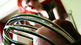 Cum Inside Cage on Valentine's Day