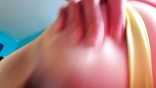 Close Up Transgender Cumshot