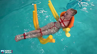 Bratty Lucy's Wet Punishment: Rope, Clamps & Noodles