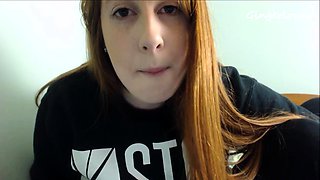 Emo teen Becka solo webcam masturbation