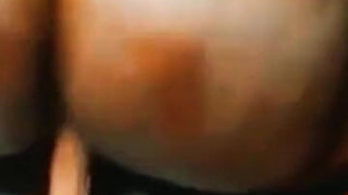 Oiled BBW Riding Dildo