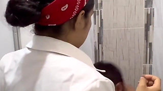 Teacher His Student in the Bathroom