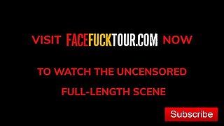 Big Tit Latina Slut Rough Face Fuck POV - Gagging on Huge Cock