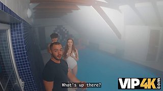 VIP4K. I just wanted just to warm up in the sauna, but he warmed up my pussy: Porn