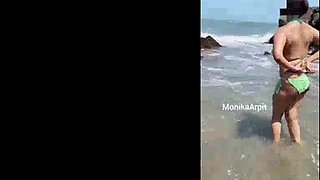 Smriti jain New Video near the beach full open nude