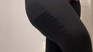 Desperate for a Wee Cutting My Legs Pissing POV in the Toilet