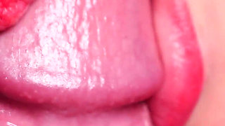 Anya's Asmr Oral Fantasy: Extreme Macro Blowjob, Bridle Play & Heavy Cumshot
