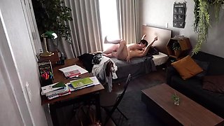 Amateur real small titted party teen slammed in gym class