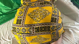 Married wife invites African man for a massage at her house. BBC Milf