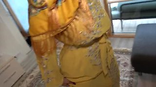 Big Ass Muslim Stepmom Diana Zilli Fucked Hard in Hijab - Homemade POV Sex